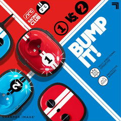 Draft Punks RC bumper Cars Mini Remote Controlled Ejector Vehicles, 2 Player Head to Head Battle, Crash into Opponents, 2.4 GHz, Red and Blue, Ages 6