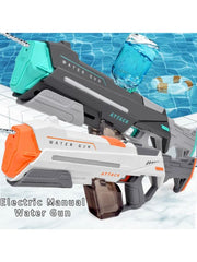 420cc Electric High-Pressure Water Gun – Powerful Lighting Technology, Automatic Water Blaster Toy for Summer Outdoor Fun