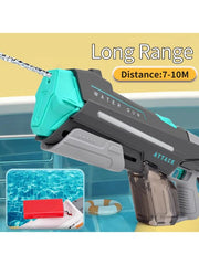 420cc Electric High-Pressure Water Gun – Powerful Lighting Technology, Automatic Water Blaster Toy for Summer Outdoor Fun