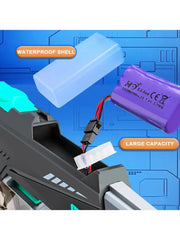 420cc Electric High-Pressure Water Gun – Powerful Lighting Technology, Automatic Water Blaster Toy for Summer Outdoor Fun
