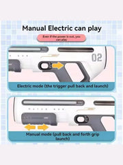 High-Pressure Electric Water Gun – Powerful Automatic Water Blaster with LED Lights for Adults, Perfect for Outdoor and Pool Fun