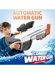 High Power Automatic Water Suction Electric Squirt Gun - Light-Up Blaster for Adults & Kids
