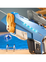 High Power Automatic Water Suction Electric Squirt Gun - Light-Up Blaster for Adults & Kids