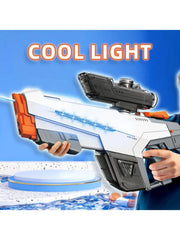 High Power Automatic Water Suction Electric Squirt Gun - Light-Up Blaster for Adults & Kids