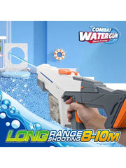 High Power Automatic Water Suction Electric Squirt Gun - Light-Up Blaster for Adults & Kids