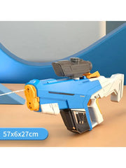 High Power Automatic Water Suction Electric Squirt Gun - Light-Up Blaster for Adults & Kids