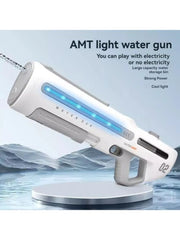 High-Pressure Electric Water Gun – Powerful Automatic Water Blaster with LED Lights for Adults, Perfect for Outdoor and Pool Fun