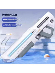 High-Pressure Electric Water Gun – Powerful Automatic Water Blaster with LED Lights for Adults, Perfect for Outdoor and Pool Fun