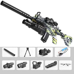 M416 Graffiti Gel Ball Blaster Water Beads Shooter w/ Multiplue Skins