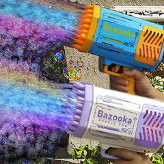 69 Holes Rechargeable Battery Soap Bubble Machine Gun for Adults and Children