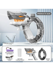 High-Quality Electric Shark Water Gun Pichkari – Automatic High-Pressure Spray Gun for Kids’ Outdoor Summer Fun